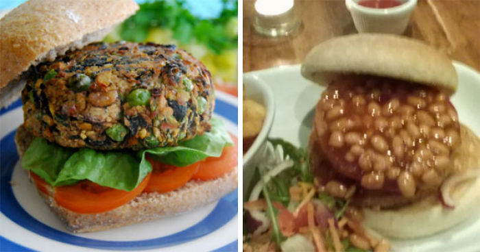 Someone On The Northern Ireland Vegan/veggie Group Said They Ordered A Bean Burger And Got This. I Can't Stop Laughing