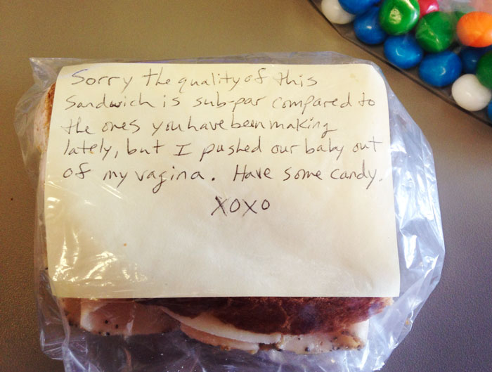 Wife Left A Note In My Lunch