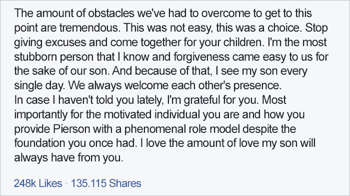This Mother's Post About Her Ex Is Going Viral, And Here's Why