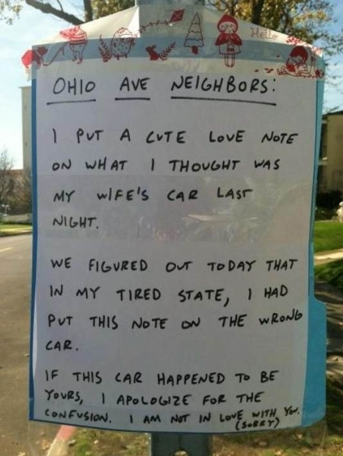 Neighborly Love Note