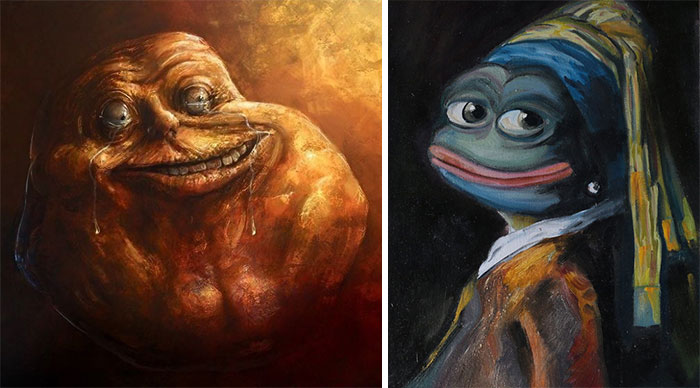 40 Oil Painted Memes For People Who Want To Look Classy, But Only Know Memes