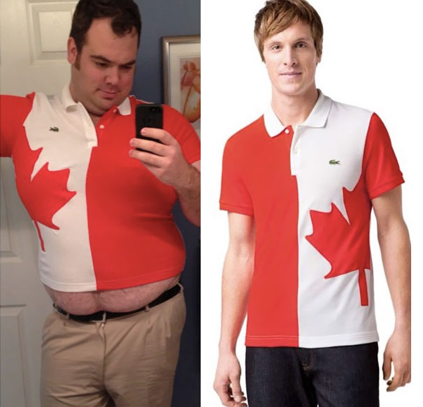 My Friend Ordered A Large T-Shirt From Canada, This Is What He Got