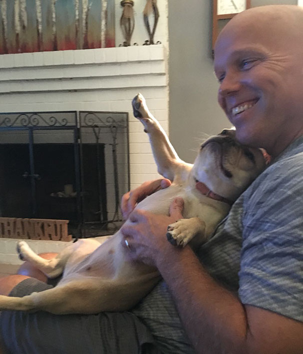 My Dad Bought Himself A Dog For The First Time In 40 Years, And I Would Say He's Pretty Happy About It