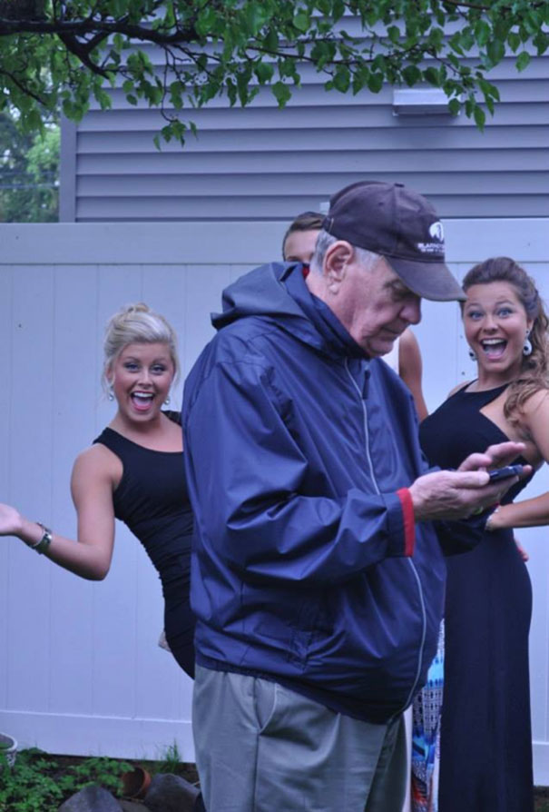 This Grandpa Doesn't Give A Sh*t About Your Prom Pictures