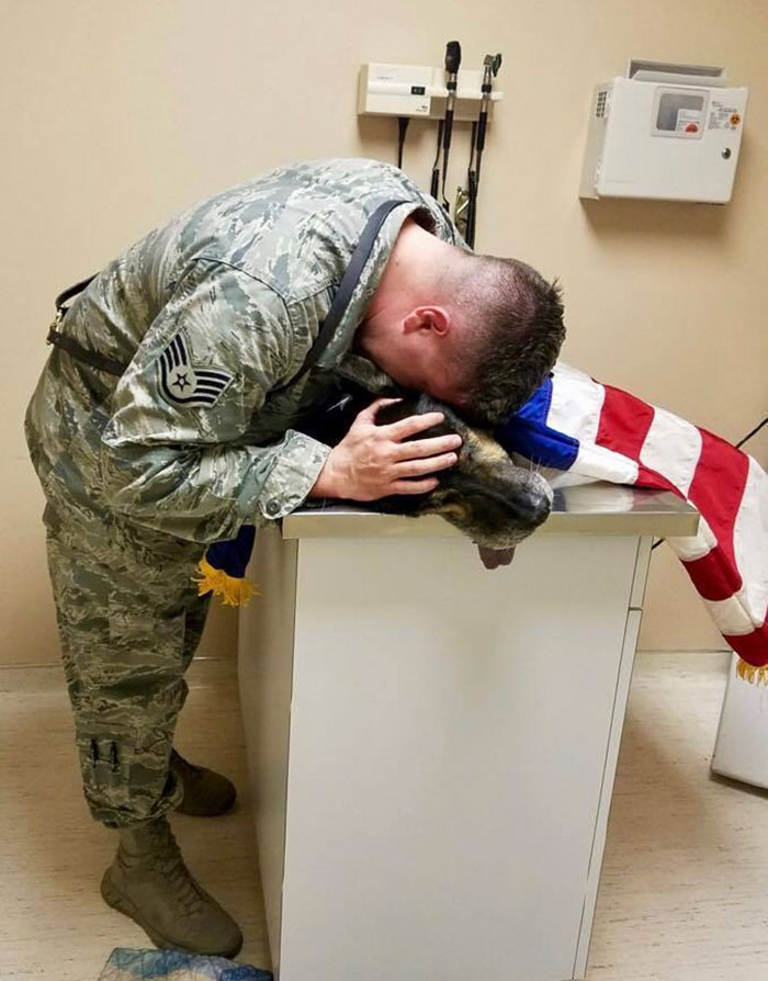 This Soldier Stayed With His Dying Dog Until His Last Breath