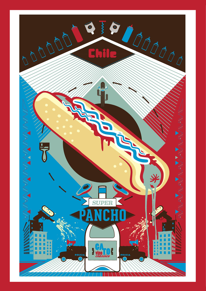 Poster Series I Did During Travels In South America