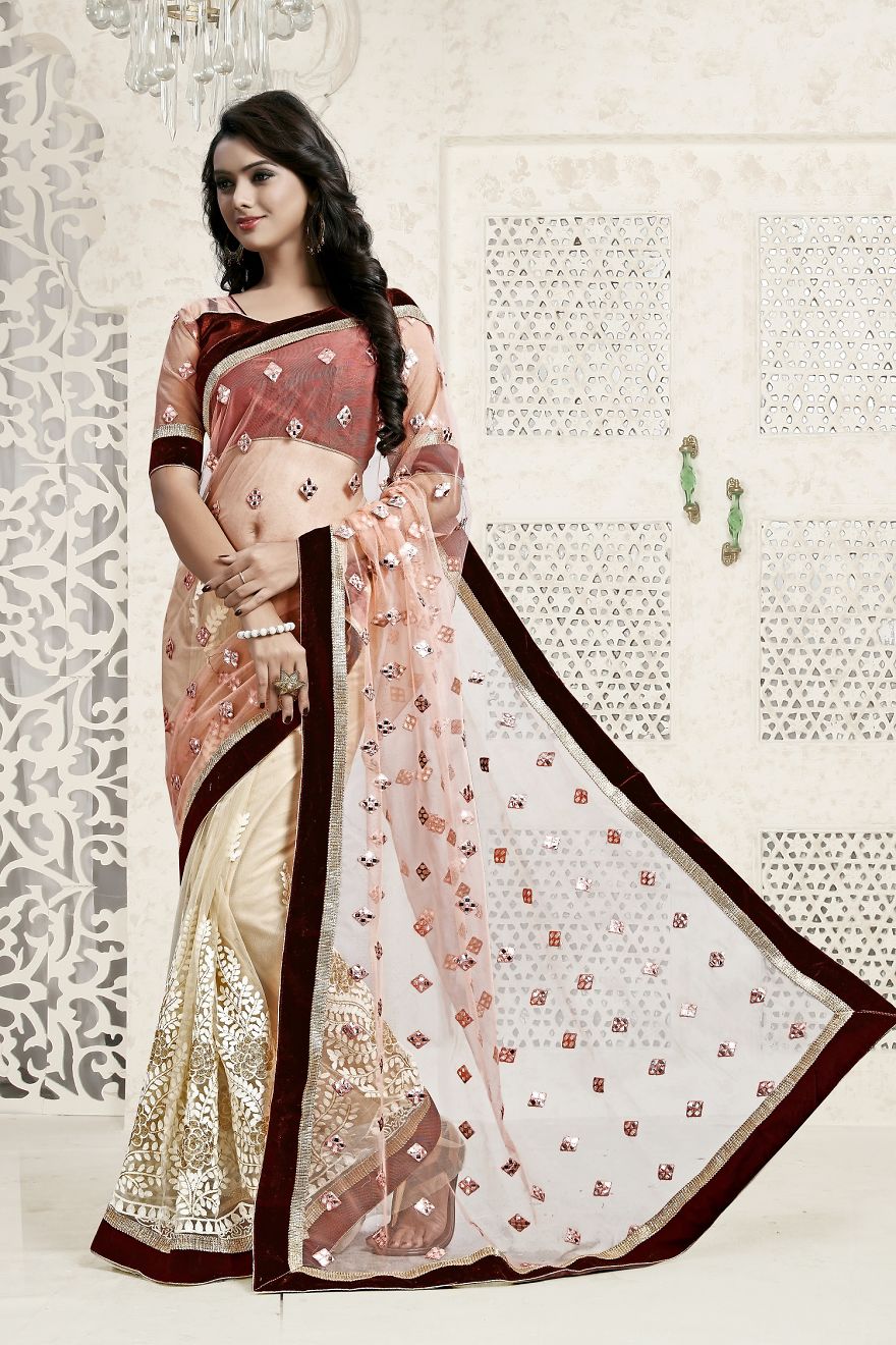 A Nice Fancy Party Wear Saree Is Exactly What A Modern Woman Wants.