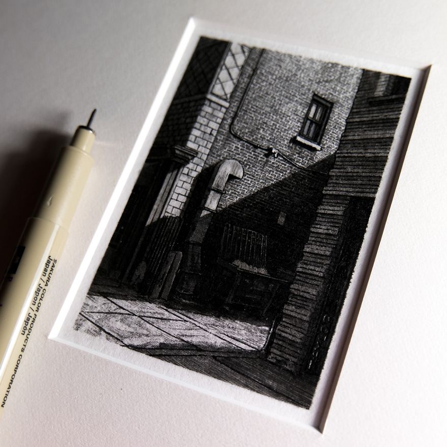 I Found Tiny Architectural Drawings That Pack Loads Of Detail.