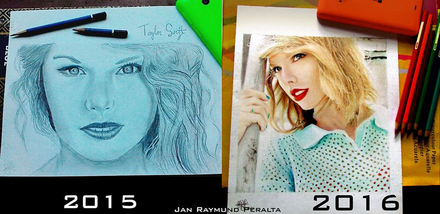 1 Year Practice Taylor Swift By Jan Raymund G. Peralta