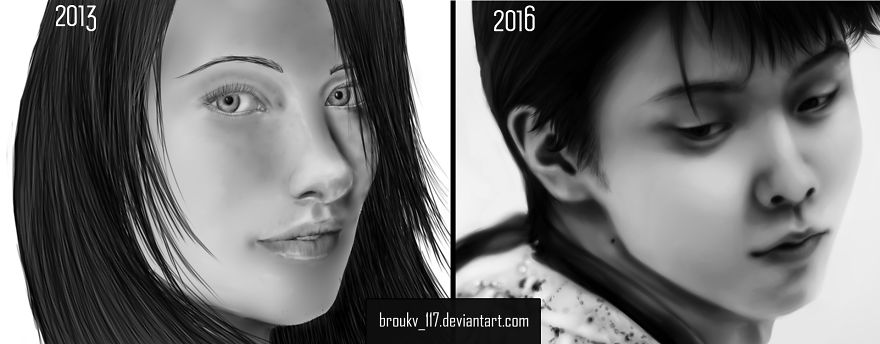 3 Years Progress - Face Detail