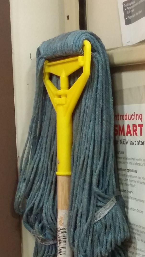 Angry Mop Says Stop Stealing Stuff From My Store!!