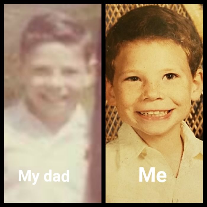 My Dad And I Both In 2nd Grade.