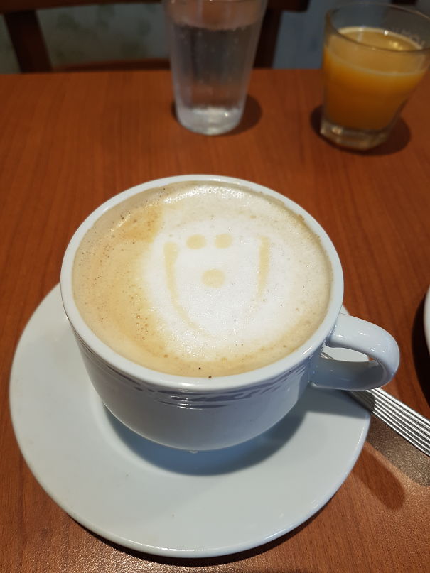 My Coffee Was A Little Surprised This Morning.