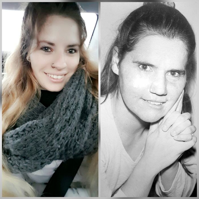 Me On The Right(23 Years Old) And My Mom (25years Old)