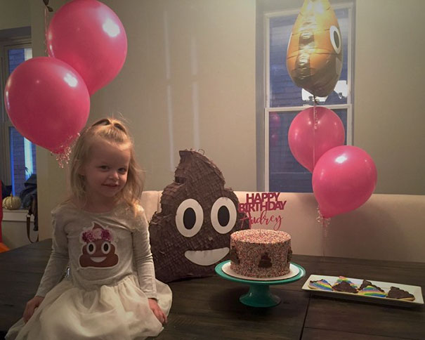 3-Year-Old Refuses To Celebrate Birthday Party Unless It's Poop-Themed, Gets The Shittiest Party Ever
