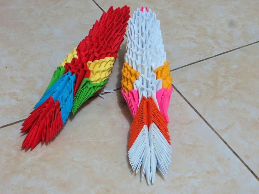 3d Origami Birds