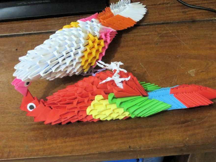 3d Origami Birds