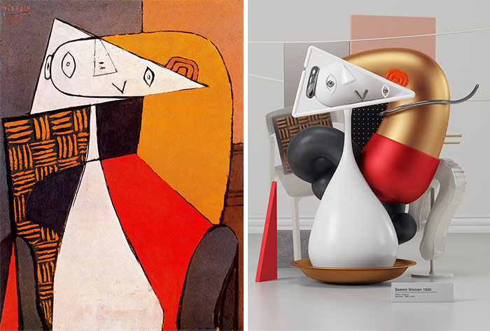 7 Pablo Picasso Paintings Recreated As 3D Sculptures