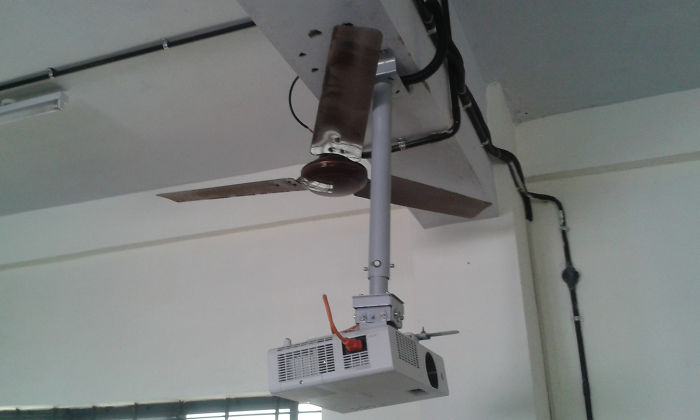 This Is How They Installed The Projector In Our Engineering College