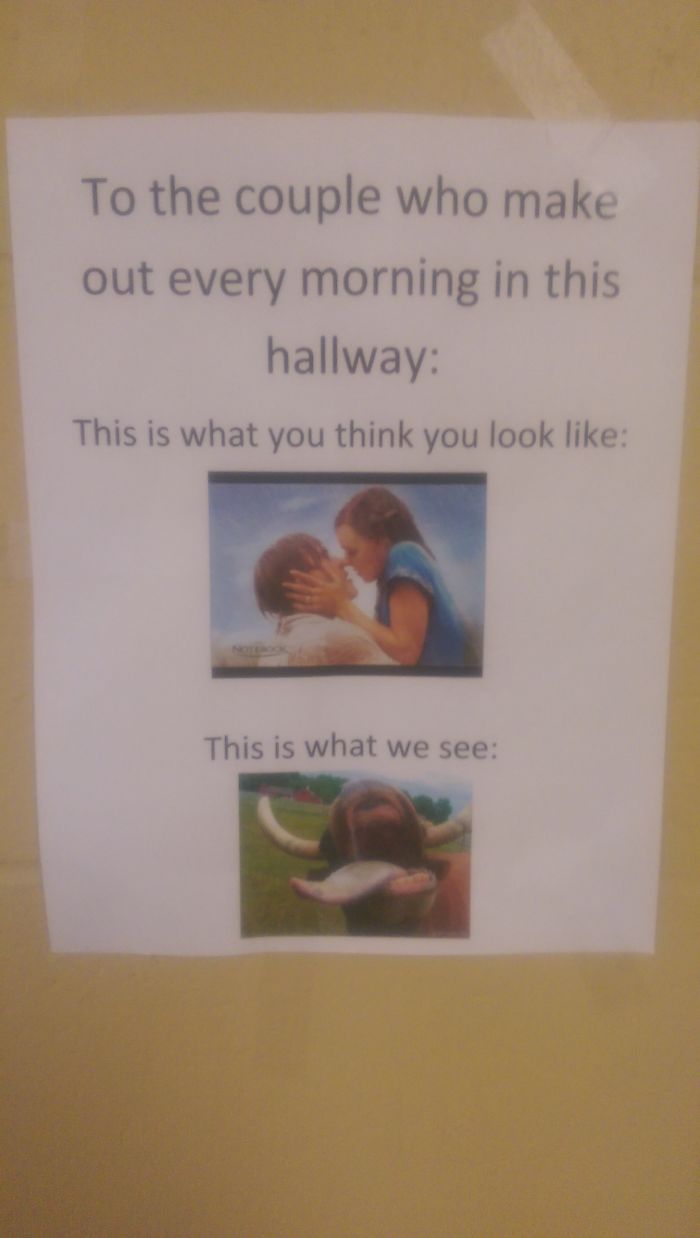 One Of The English Teachers At My Highschool Put This In The Hall Outside Her Door