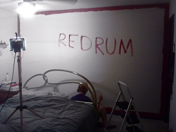 I Left My Mom To Paint Her Room And Came Back In On This