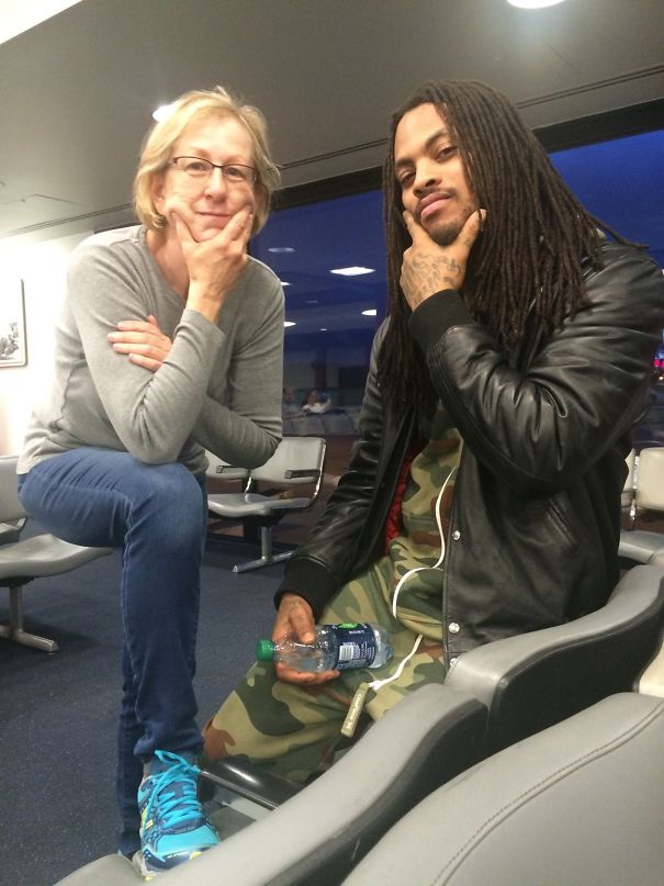 My Mom Ran Into Waka Flocka At The Airport And Sent Me This Picture