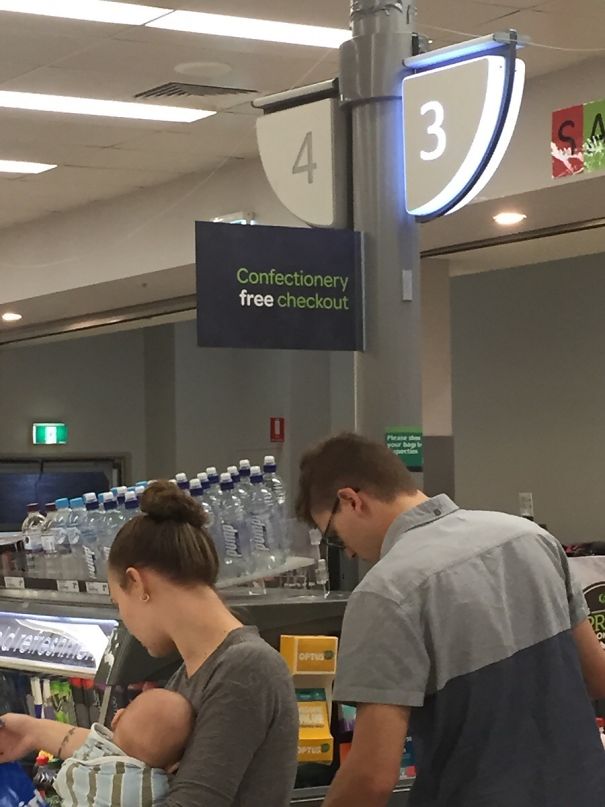 This Supermarket Has Confectionary Free Checkouts For Parents Unwilling To Have Children Demanding That They Buy Some