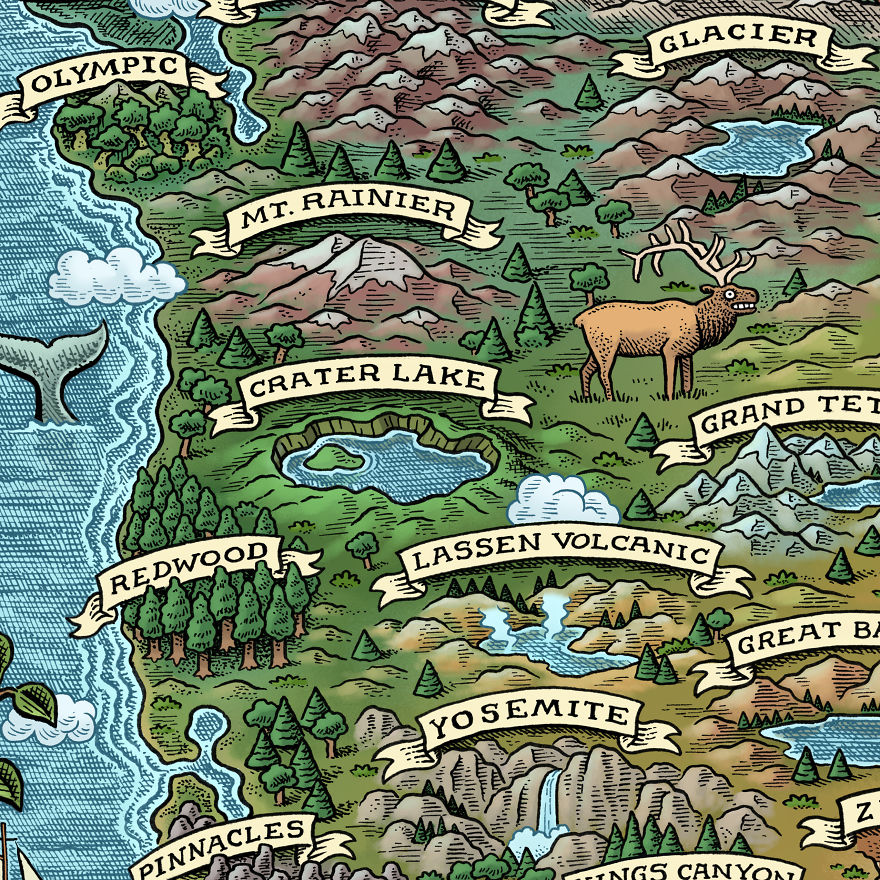 All 59 National Parks In One Crazy Map