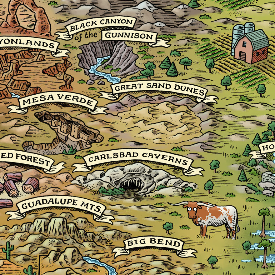 All 59 National Parks In One Crazy Map