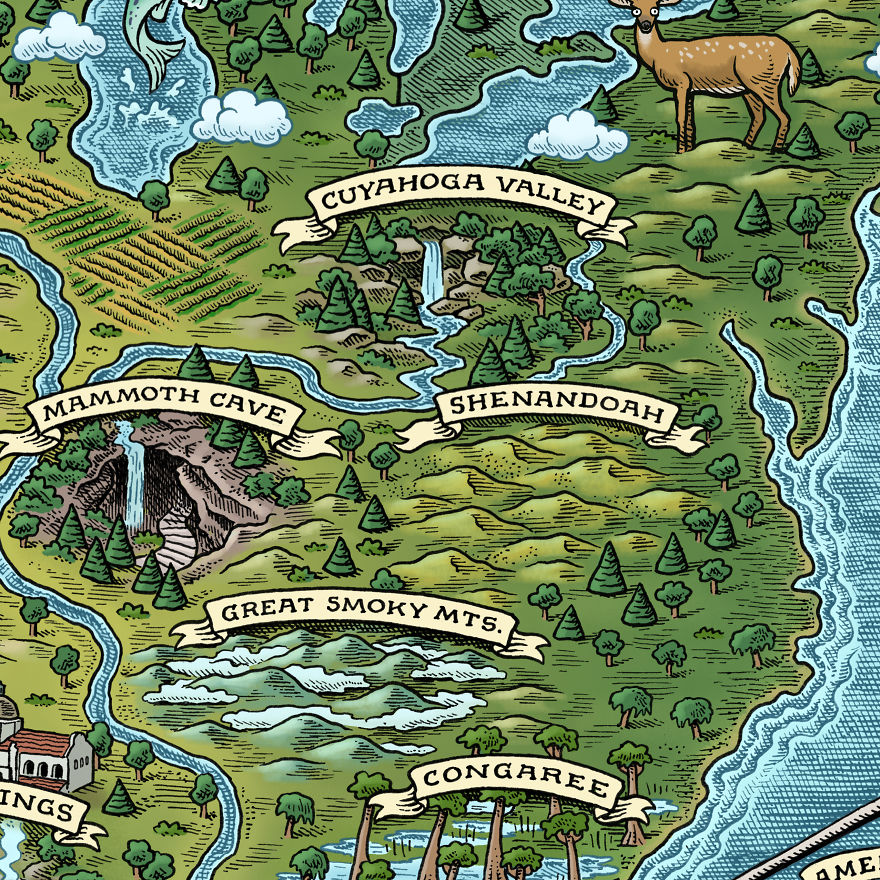 All 59 National Parks In One Crazy Map