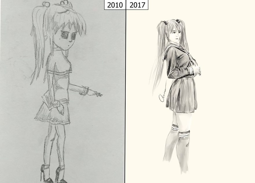 School Girl When I Tried New Styles Then To Now