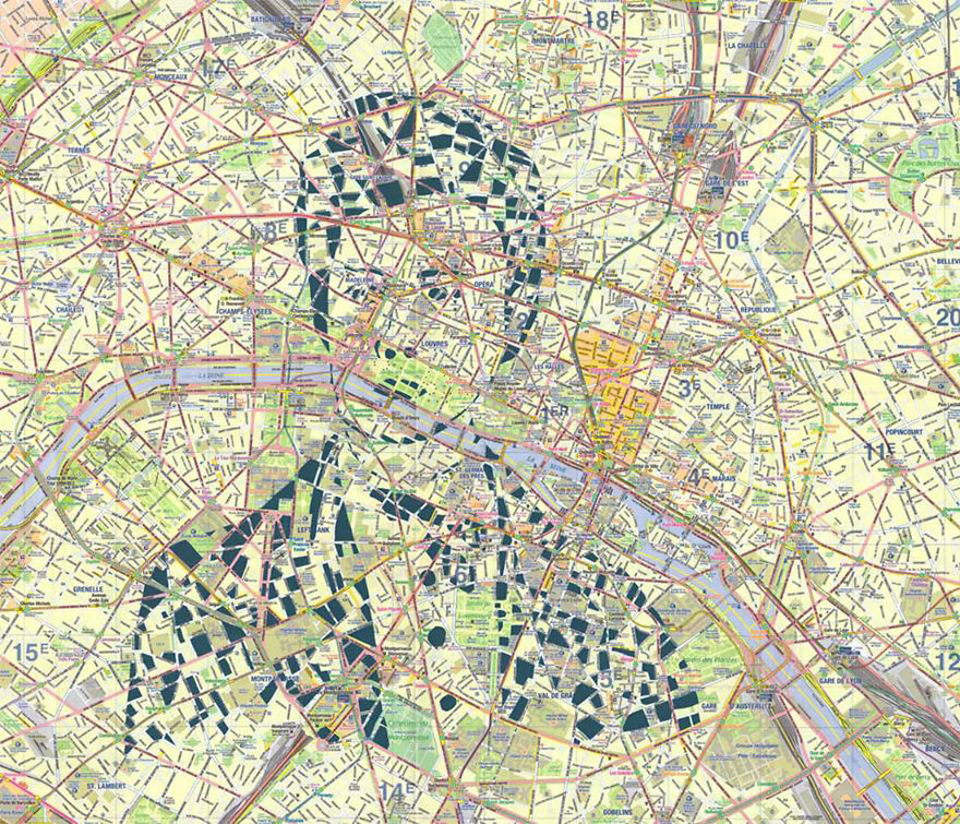 Arthur Rimbaud / Paris / Paper Cut Map