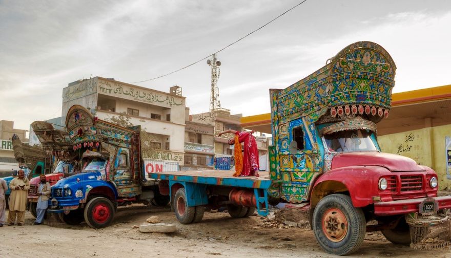 Karachi, Pakistan At The Truck Depot. Photo Credit: Kohi Marri