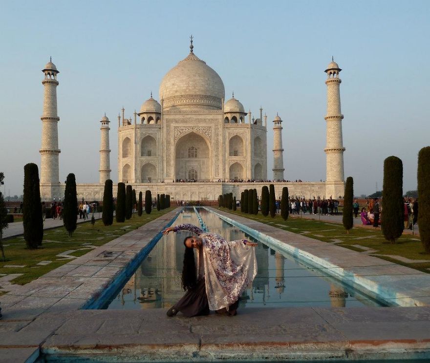 Agra, India At The Taj Mahal, A Rare Moment Without Crowds. Photo Credit Sophia Ali