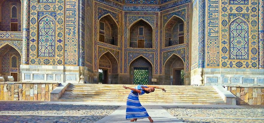 Samarkand, Uzbekistan In Registan Square. Photo Credit Unknown Tourist