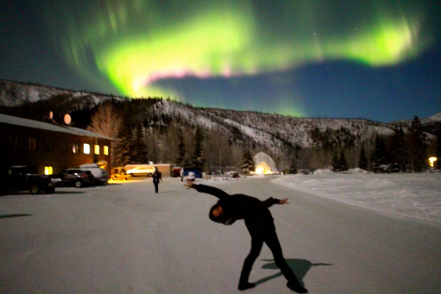 Anchorage, Alaska -34c With The Northern Lights. Photo Credit Marina Vorobyeva