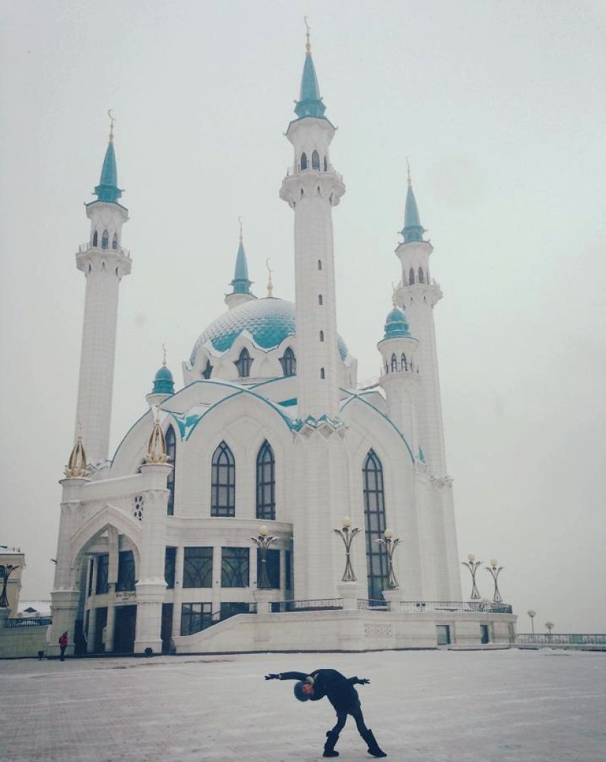 Kazan, Tataristan, Russia At Qolsharif Mosque. Photo Credit Ellen Pugliese