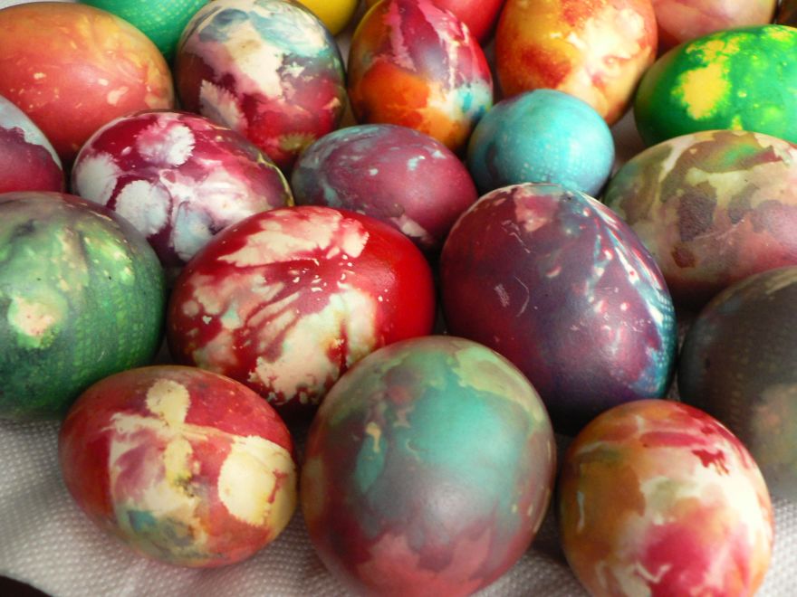 Colored Eggs I Painted For This Easter