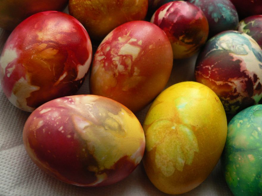 Colored Eggs I Painted For This Easter