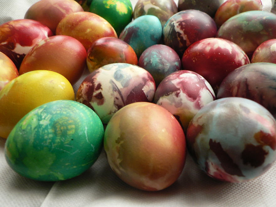 Colored Eggs I Painted For This Easter