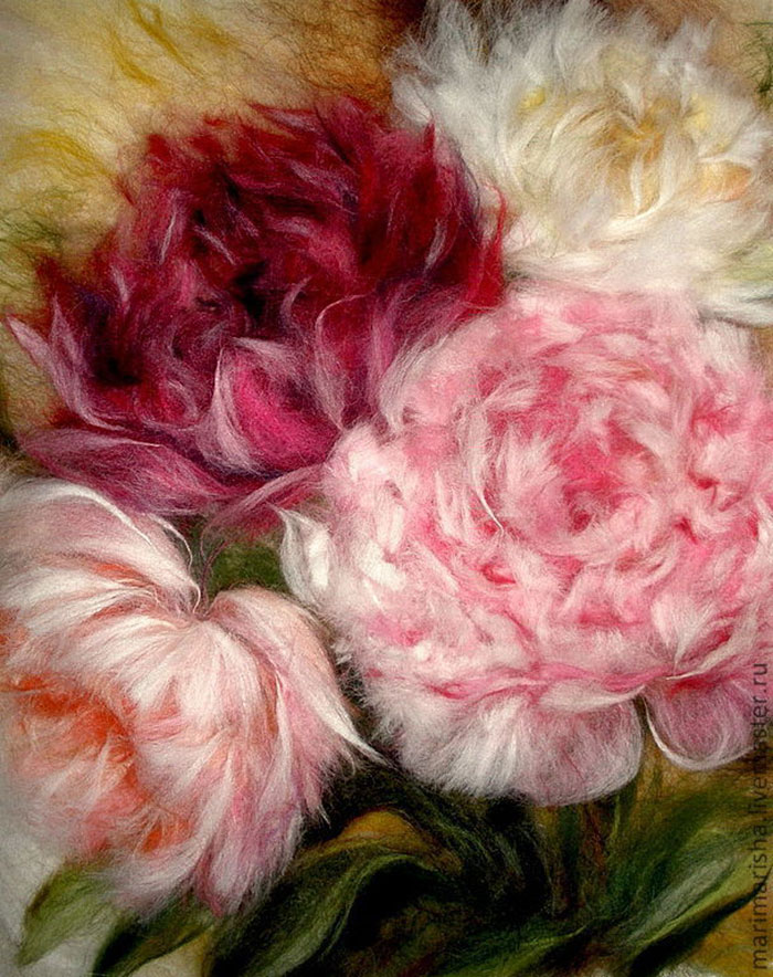Fluffy Painting: Wool Watercolours By Marina Akserova