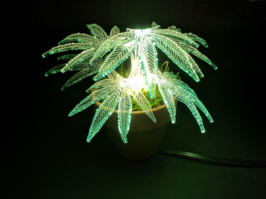 I Made A Glowing Hemp Lamp