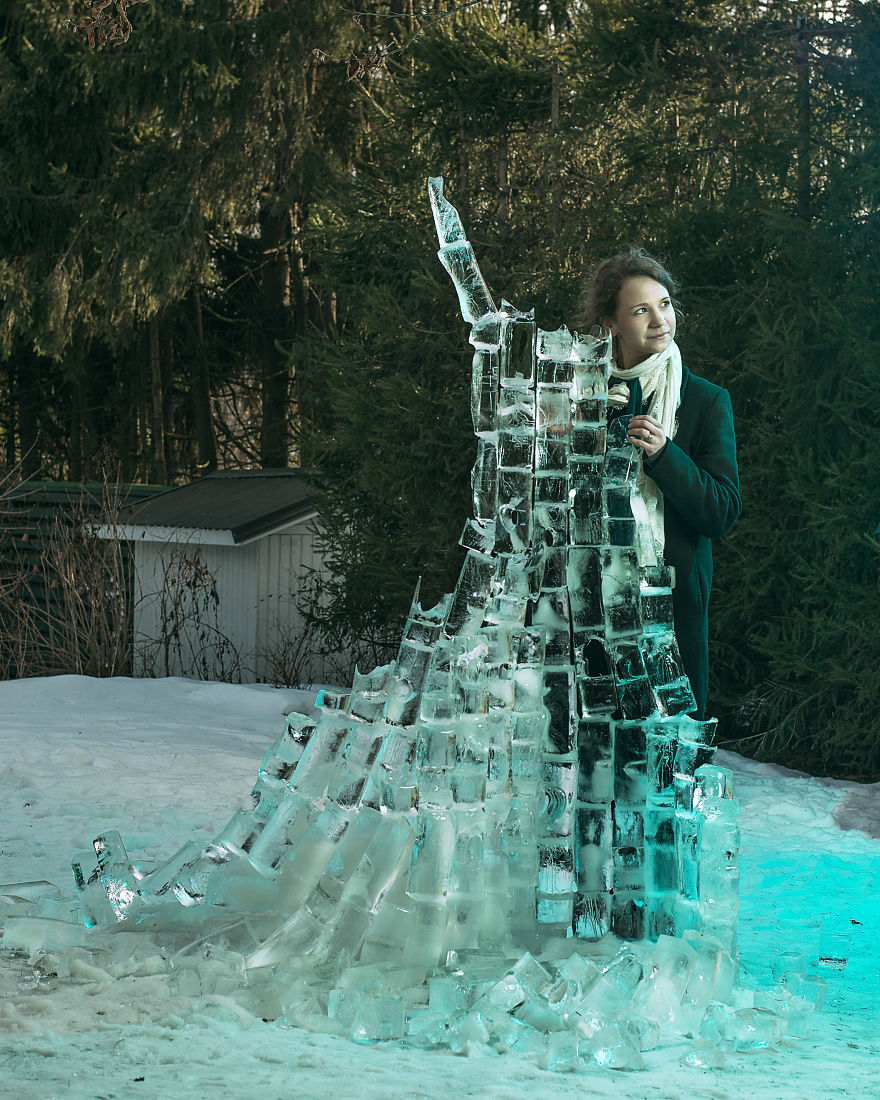 I Built A Dress Made Of Ice For My Maiden Of Finland Photoshoot