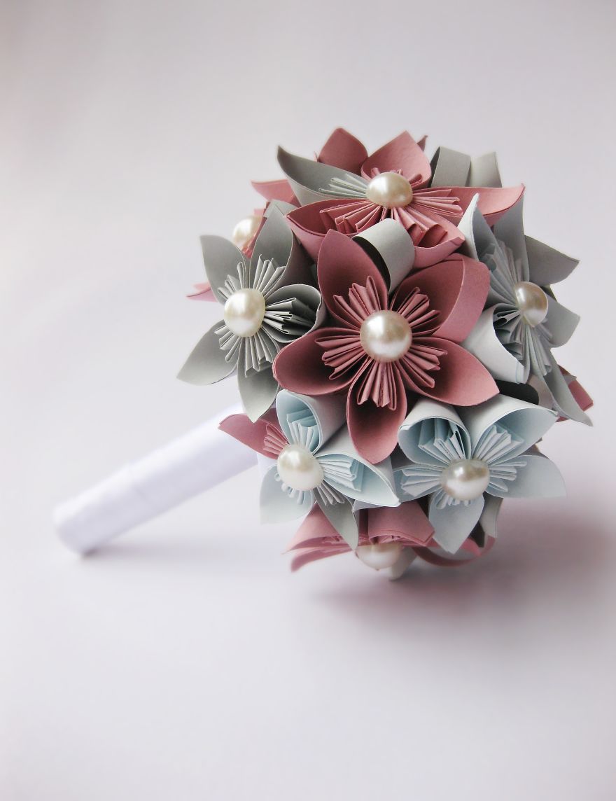 Kusudama Paper Bouquet