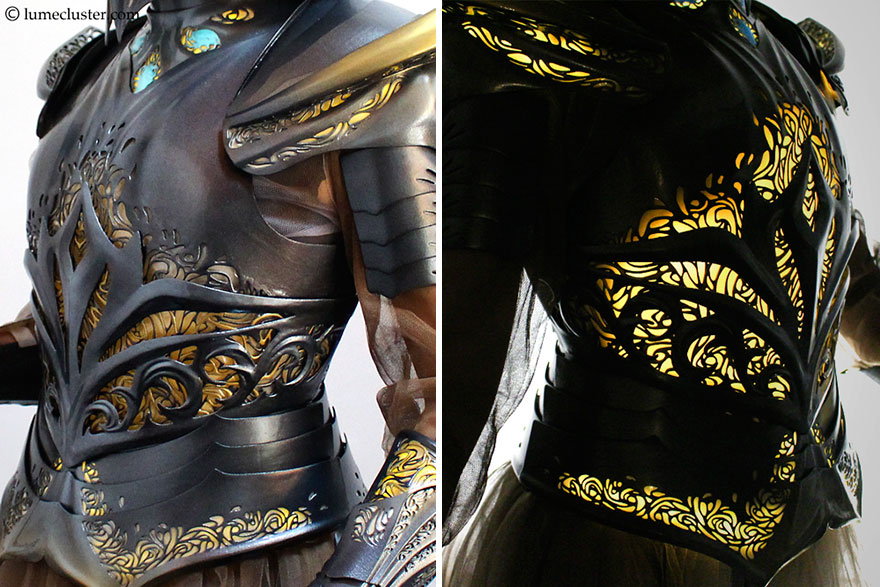 I Spent 518 Hours Making This Futuristic Medieval Armor That Is Lit From Inside And Flexible