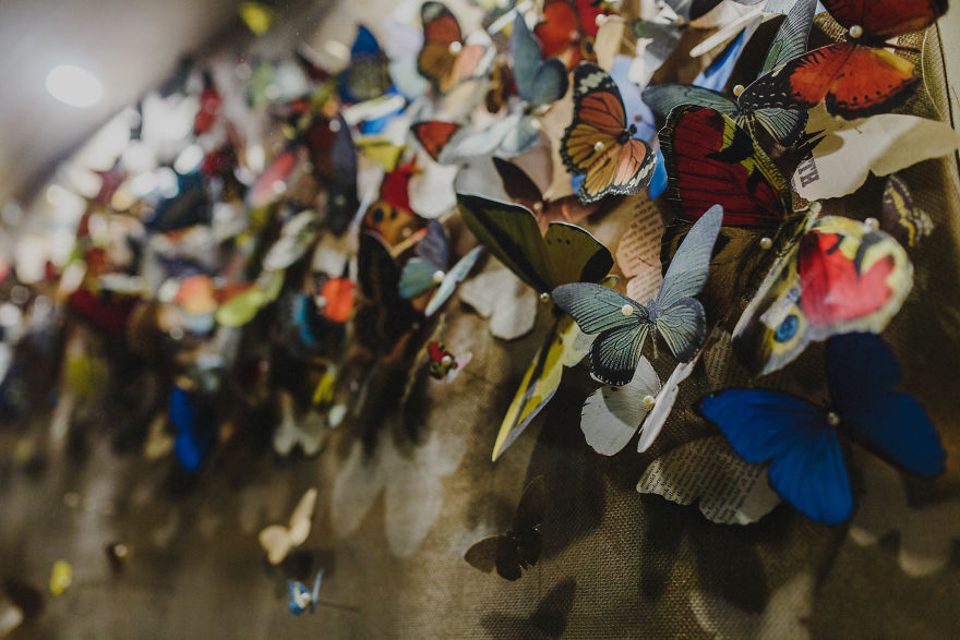 I've Hand Cut Over 800 Paper Butterflies In Memory Of My Grandmother