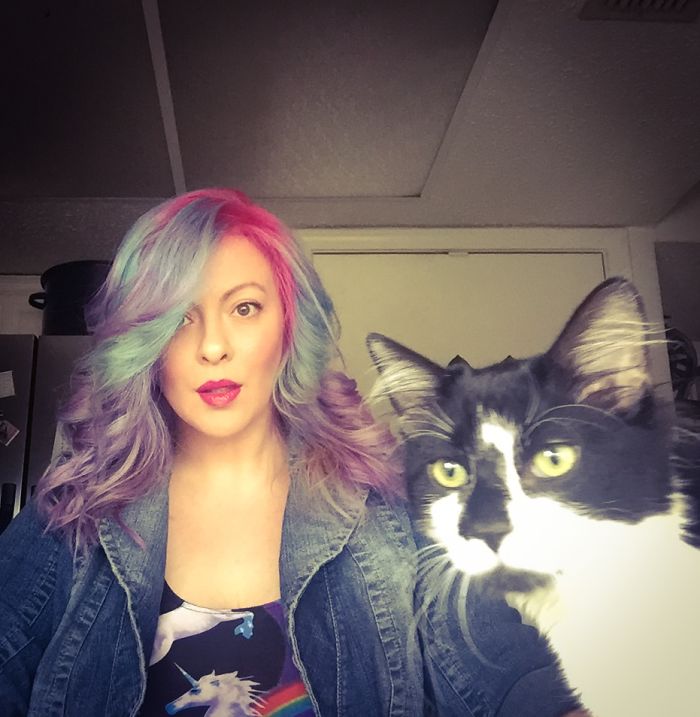 Photo Bombed By A Kitty.