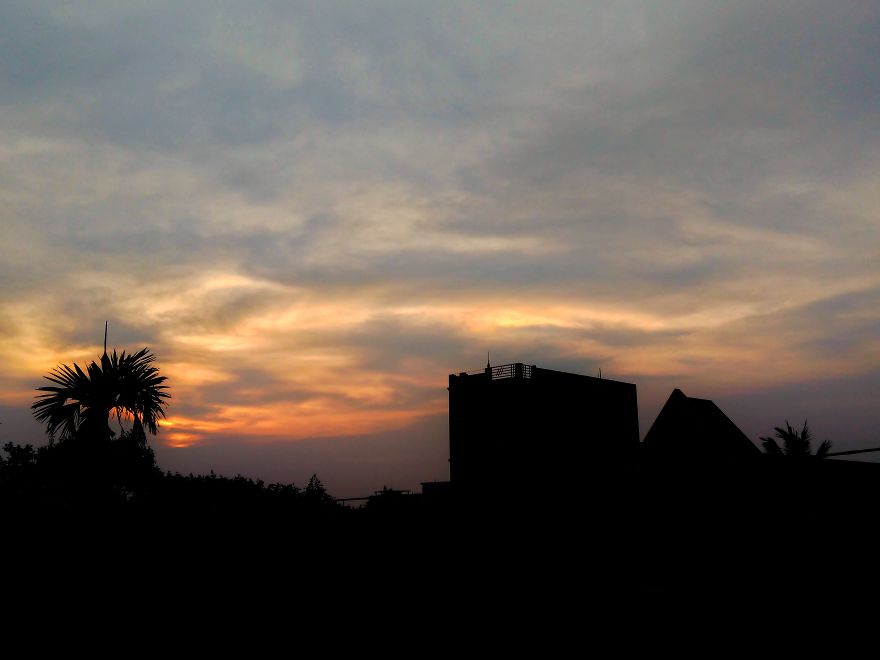 I Take Photos Of Sunsets With My Phone On My Roof To Practice