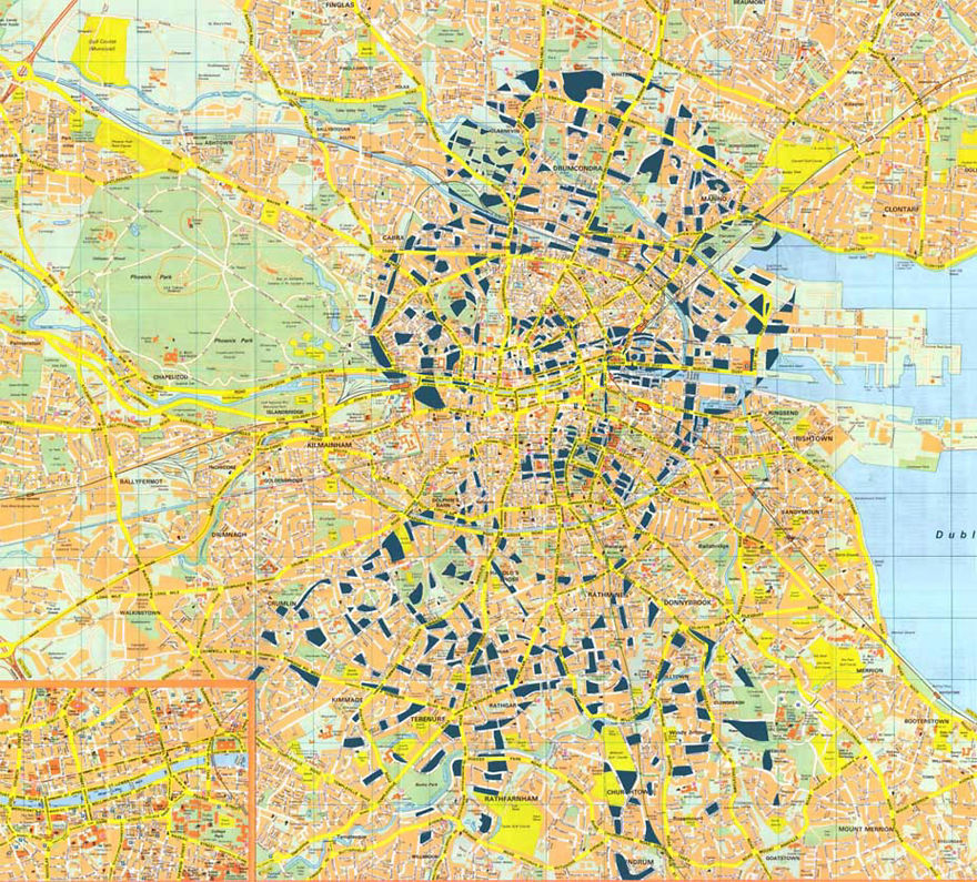 James Joyce / Dublin / Paper Cut Map