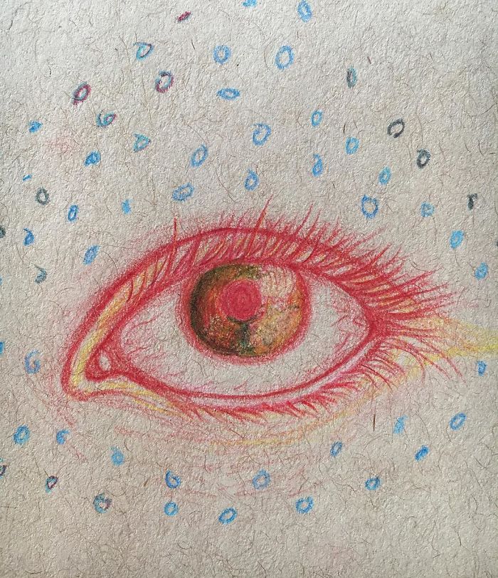 I Was Diagnosed With Schizophrenia At The Age Of 17, So I Started Drawing My Hallucinations To Cope With It